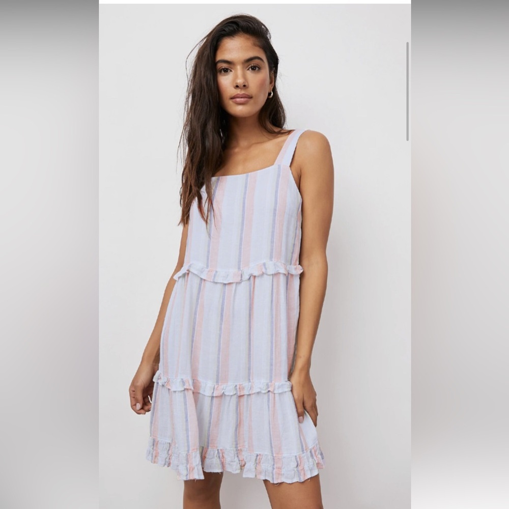 Rails Sandy Mini Dress Beach Cover up size Small linen blend